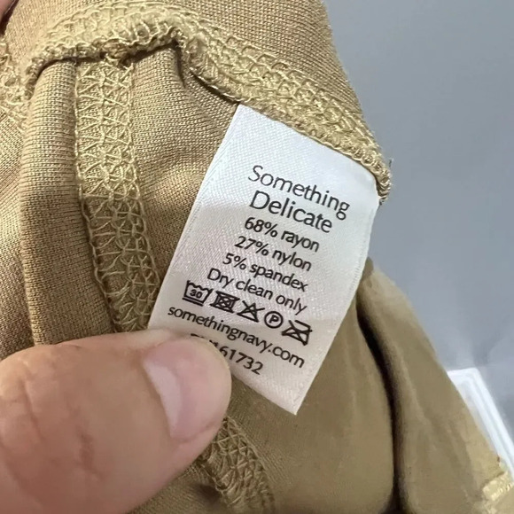 Something Navy Womens Skinny Leg Ankle Leggings Yellow Size XS High Waist - Picture 10 of 11